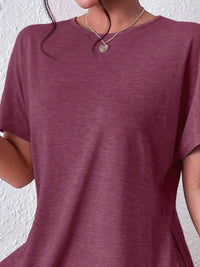 Casual Round Neck T-Shirt and Shorts Set