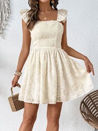 Cutout Cap Sleeve Mini Cami Dress