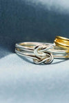 Elegant 925 Sterling Silver Knotted Ring - Stylish Unique Design for Every Occasion - Store 42