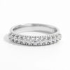 925 Sterling Silver Inlaid Zircon Ring Silver