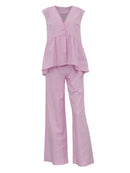 V-Neck Vest and Pants Set
