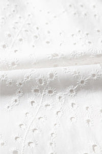 Floral Eyelet Embroidered Sleeveless Shift Dress