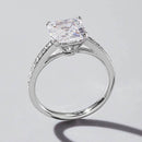 Elegant 925 Sterling Silver Zircon Ring - Platinum-Plated & Durable Jewelry - Store 42