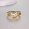 1 Carat Moissanite 925 Sterling Silver 3pcs Ring Set - Store 42