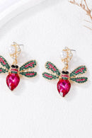 Handcrafted Natural Stone Bee Dangle Earrings in Alloy - Unique Nature-Inspired Jewelry - Store 42