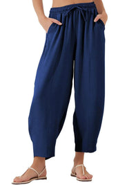 Full Size Drawstring Cropped Jogger Pants Plus Size - Store 42