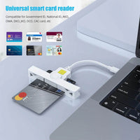 CAC Smart Card Reader USB-C & USB-A | Secure Authentication for Phones, Laptops & PCs