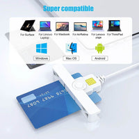 CAC Smart Card Reader USB-C & USB-A | Secure Authentication for Phones, Laptops & PCs