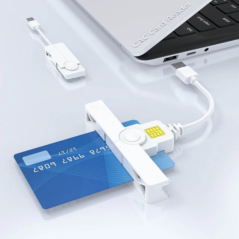 CAC Smart Card Reader USB-C & USB-A | Secure Authentication for Phones, Laptops & PCs