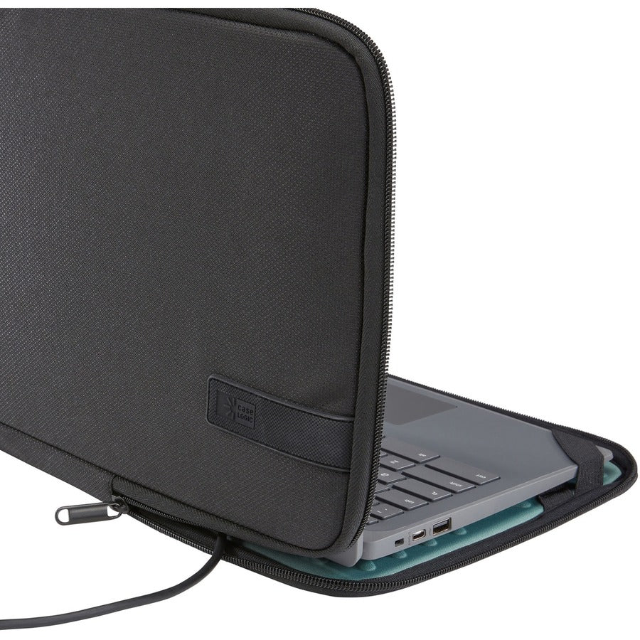 Case Logic 11.6" Chromebook Protective Sleeve with Work-In Design, Black