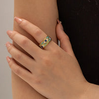 Stainless Steel Evil Eye Ring