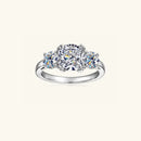 3.5 Carat Moissanite 925 Sterling Silver Ring Silver