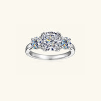3.5 Carat Moissanite 925 Sterling Silver Ring Silver