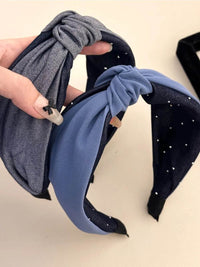 Trendy Knotted Polyester Wide Headband - Comfortable 2 Inch Width, Stylish & Versatile Accessory - Store 42