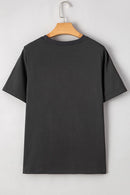 RISE WITH THE SUN Graphic Round Neck Short Sleeve T-Shirt