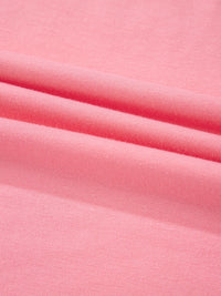 Ruffle Hem Round Neck Relaxed T-Shirt