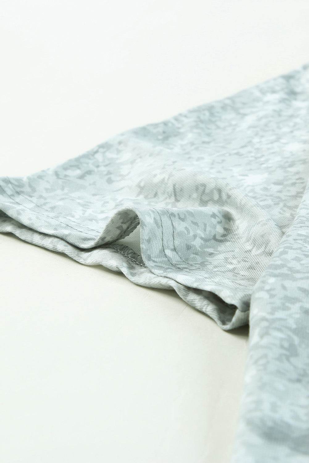 Leopard Print Asymmetrical Neck Cold-Shoulder Blouse with Short Sleeves - Casual Chic Style - Store 42