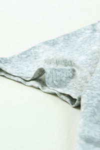 Leopard Print Asymmetrical Neck Cold-Shoulder Blouse with Short Sleeves - Casual Chic Style - Store 42