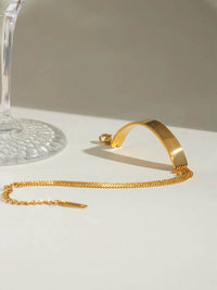 Elegant 18K Gold-Plated Stainless Steel Bracelet - Durable & Stylish Accessory - Store 42