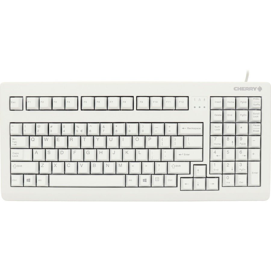Cherry G80 - 1800 Space - Saving Keyboard | MX PS2 | Compact Design with Gold Contacts | Gray - Store 42