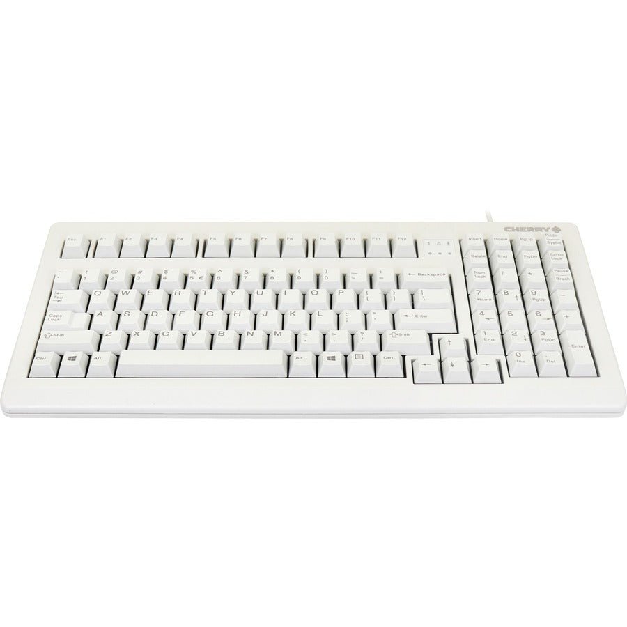 Cherry G80 - 1800 Space - Saving Keyboard | MX PS2 | Compact Design with Gold Contacts | Gray - Store 42