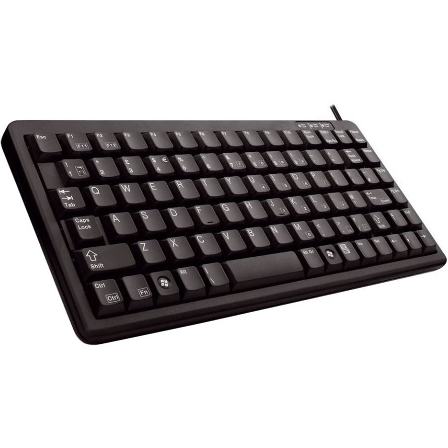Cherry G84 4100 Ultraslim 104 - Key Black Keyboard - Space - Saving Design, Ideal for Mobile Use - Store 42