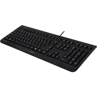 Cherry KC 1000 Corded Keyboard - Durable Black Office Keyboard with Whisper Keys & 4 Hotkeys - Store 42