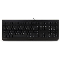 Cherry KC 1000 Corded Keyboard - Durable Black Office Keyboard with Whisper Keys & 4 Hotkeys - Store 42