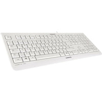 CHERRY KC1000 Flat Corded Keyboard for Professional Office Use | Whisper Keys | USB Plug & Play