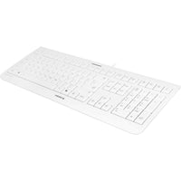 CHERRY KC1000 Flat Corded Keyboard for Professional Office Use | Whisper Keys | USB Plug & Play