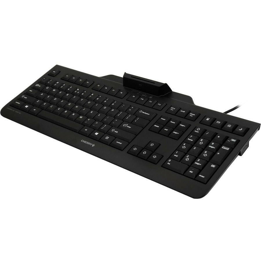 CHERRY KC1000SC Smart Card Security Keyboard | Integrated Chip Reader | Low Profile Design | FIPS-201 Compliant
