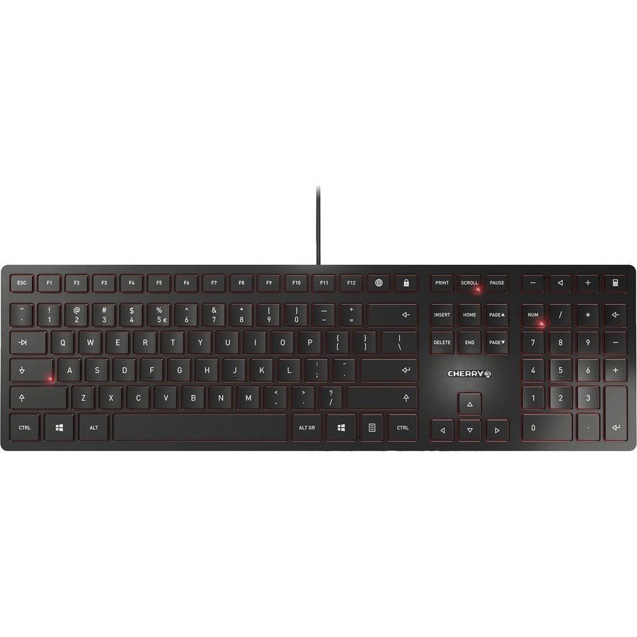 CHERRY KC6000 Slim Black Keyboard | Ultra - Flat Design | High - Quality Scissor Keys - Store 42