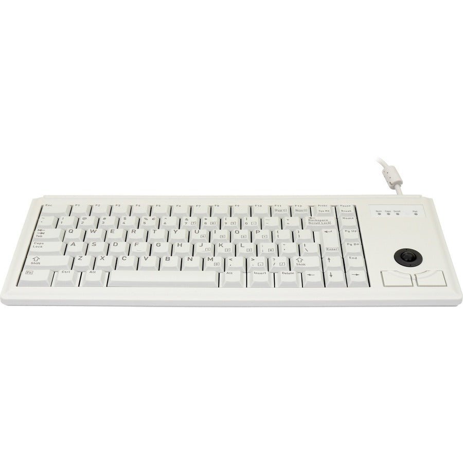 Cherry ML4420 Wired Trackball Keyboard - Compact Design with Optical Trackball for Space - Saving Efficiency - Store 42