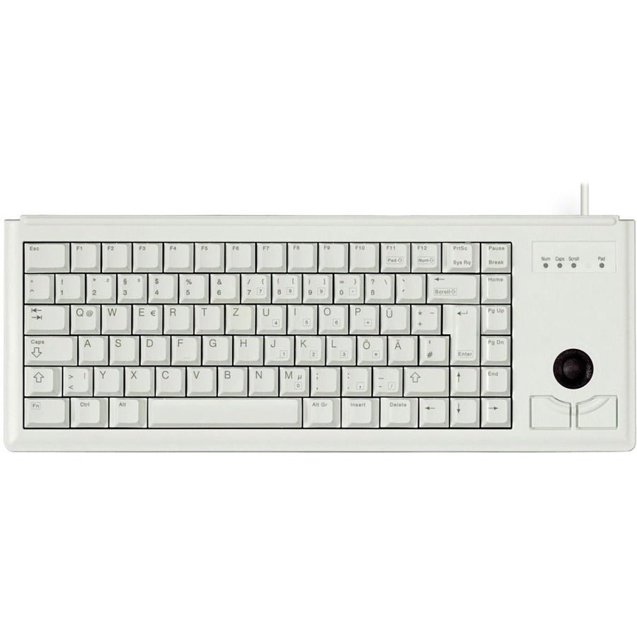 Cherry ML4420 Wired Trackball Keyboard - Compact Design with Optical Trackball for Space - Saving Efficiency - Store 42