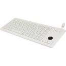 Cherry ML4420 Wired Trackball Keyboard - Compact Design with Optical Trackball for Space - Saving Efficiency - Store 42