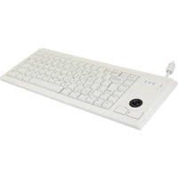 Cherry ML4420 Wired Trackball Keyboard - Compact Design with Optical Trackball for Space - Saving Efficiency - Store 42