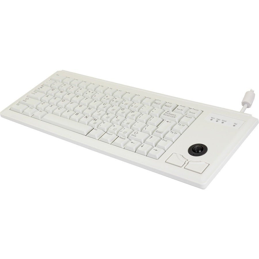 Cherry ML4420 Wired Trackball Keyboard - Compact Design with Optical Trackball for Space - Saving Efficiency - Store 42