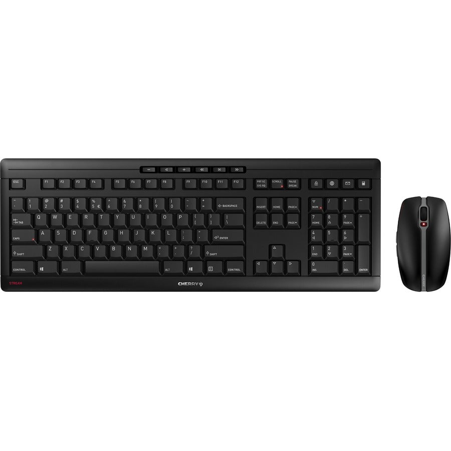 CHERRY Stream Desktop Wireless Keyboard & Mouse Set - Quiet Typing, 36-Month Battery Life, 2400 DPI