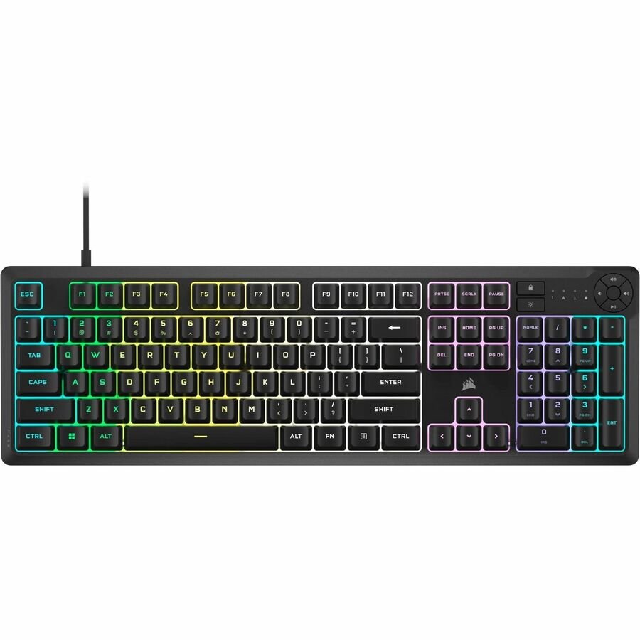 Corsair K55 CORE RGB Gaming Keyboard | Customizable 10-Zone RGB Backlighting & Programmable Keys