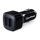 Cyberpower Volt 3.1A Fast Charging Car USB Charger - 1 Pack, Black, Mobile DC Auto Plug Default Title