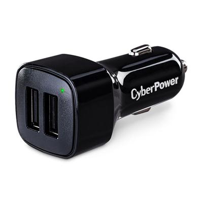 Cyberpower Volt 3.1A Fast Charging Car USB Charger - 1 Pack, Black, Mobile DC Auto Plug