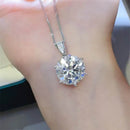 10 Carat Moissanite 925 Sterling Silver Pendant Necklace - Store 42