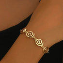 18K Gold-Plated Spiral Neclace and Bracelet Jewelry Set - Store 42