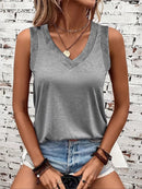 V-Neck Tank Grey