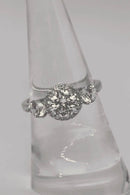 1 Carat Moissanite Ring in 925 Sterling Silver with Platinum-Plated Finish & Gift Box - Store 42