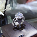 2 Carat 925 Sterling Silver Moissanite Ring