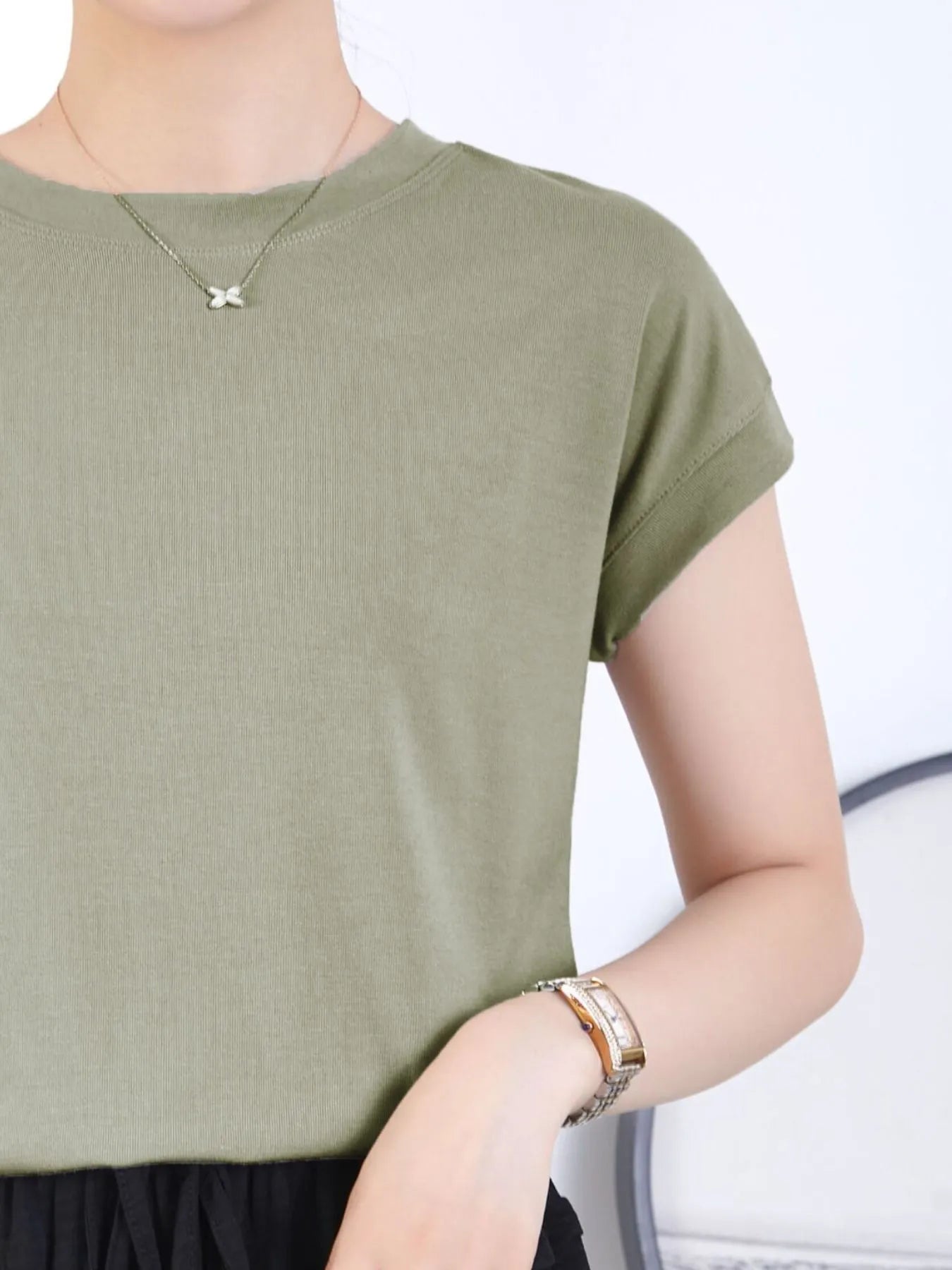 Round Neck Short Sleeve T-Shirt