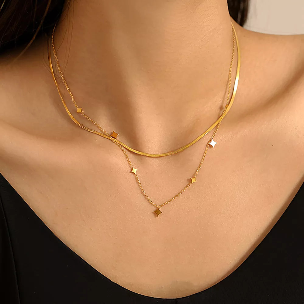 18K Gold-Plated Minimalist Necklace
