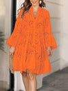 Full Size Eyelet Ruffled Hem Tiered Dress Plus Size - Store 42