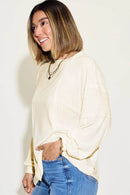 Basic Bae Full Size Ribbed Round Neck Long Sleeve T-Shirt - Store 42